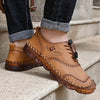 Business Spring And Autumn Korean Version Of The Car Stitching Leather Shoes