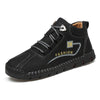 Outdoor sports non-slip leisure high-top leather shoes