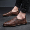 Lazy men's casual leather shoes