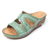 Embroidered sandals and slippers