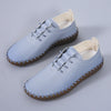 Women's Round Toe Lace-up Mother Soft-soled Flat Shoes