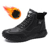 Cotton Boots Men's Large Size Cotton Shoes Men's Plus Velvet High Top