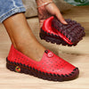 Leather Ladies Mom Casual Loafers