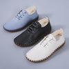Women's Round Toe Lace-up Mother Soft-soled Flat Shoes